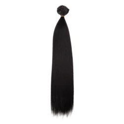 Rebecca top high quality wholesale bundles luxury long straight clip heat resistant fiber synthetic hair extensions for women