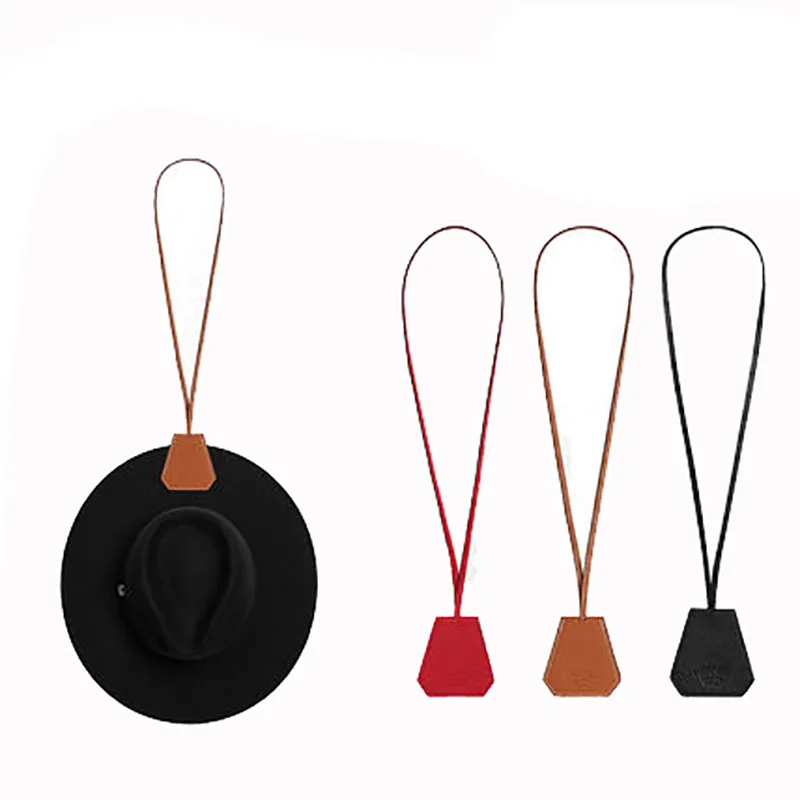 New leather top tote hat holder clip