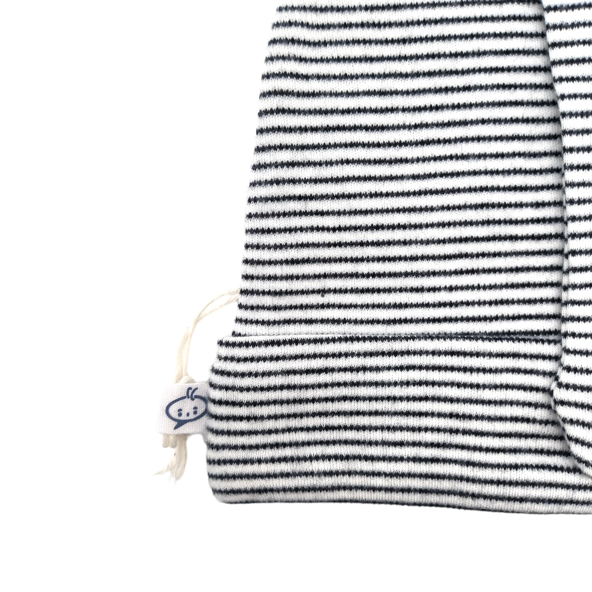 Babymio Top Sale Baby Beanie Hat Cotton Newborn New Coming Toddler Boy Girl Cap Striped 100% Organic Cotton for Infant Unisex