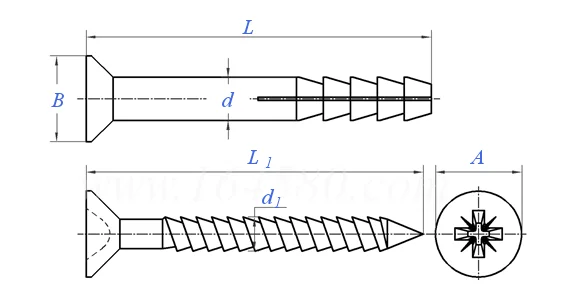 Direct Sale Professional Multi-Size And Color Hammer Screw Anchor Wall Plug For Nail