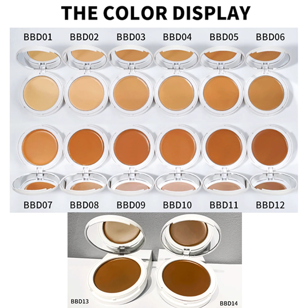 Waterproof soft matte natural cream concealer full face brighten makeup long lasting private label vegan concealer cream