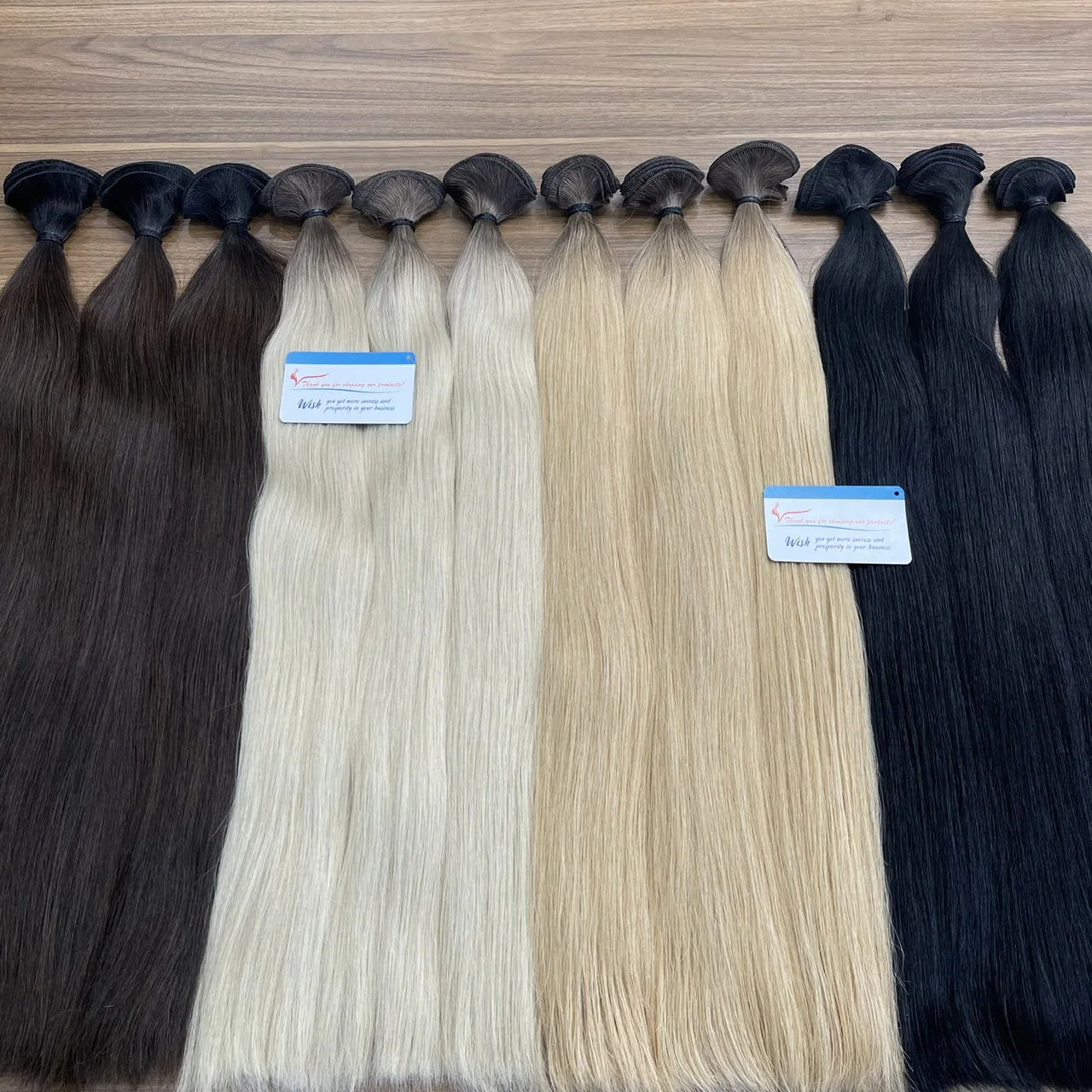 Flash sale on hand tied weft hair extensions 100% natural raw vietnamese hair extensions best quality with wholesale price
