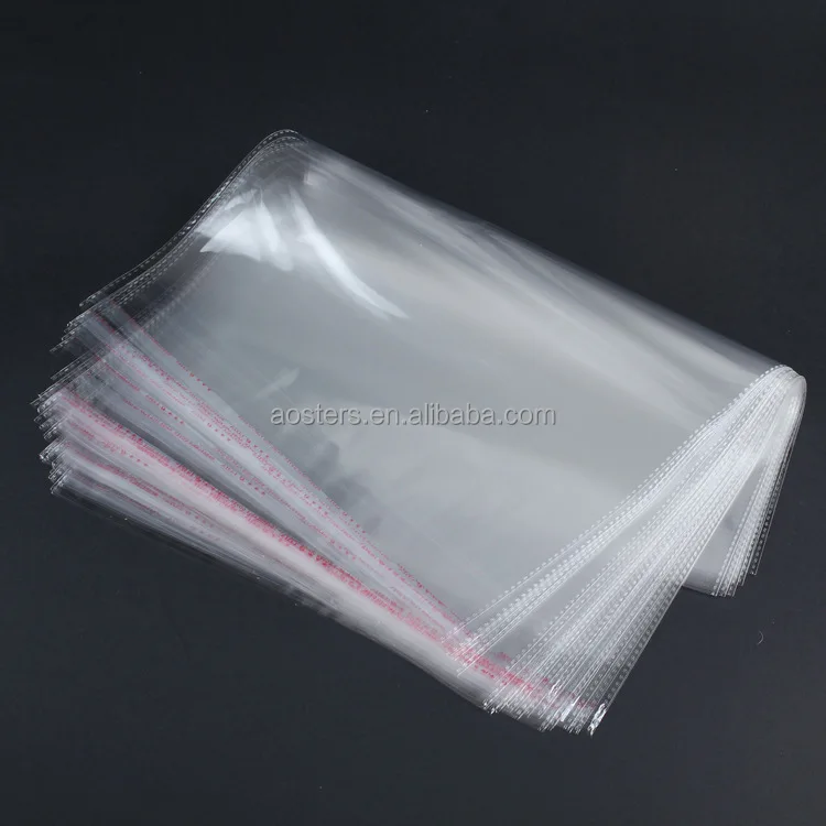 Clear Resealable Cellophane BOPP Poly Bags Transparent Opp Bag Packing Plastic Bags Self Adhesive Seal