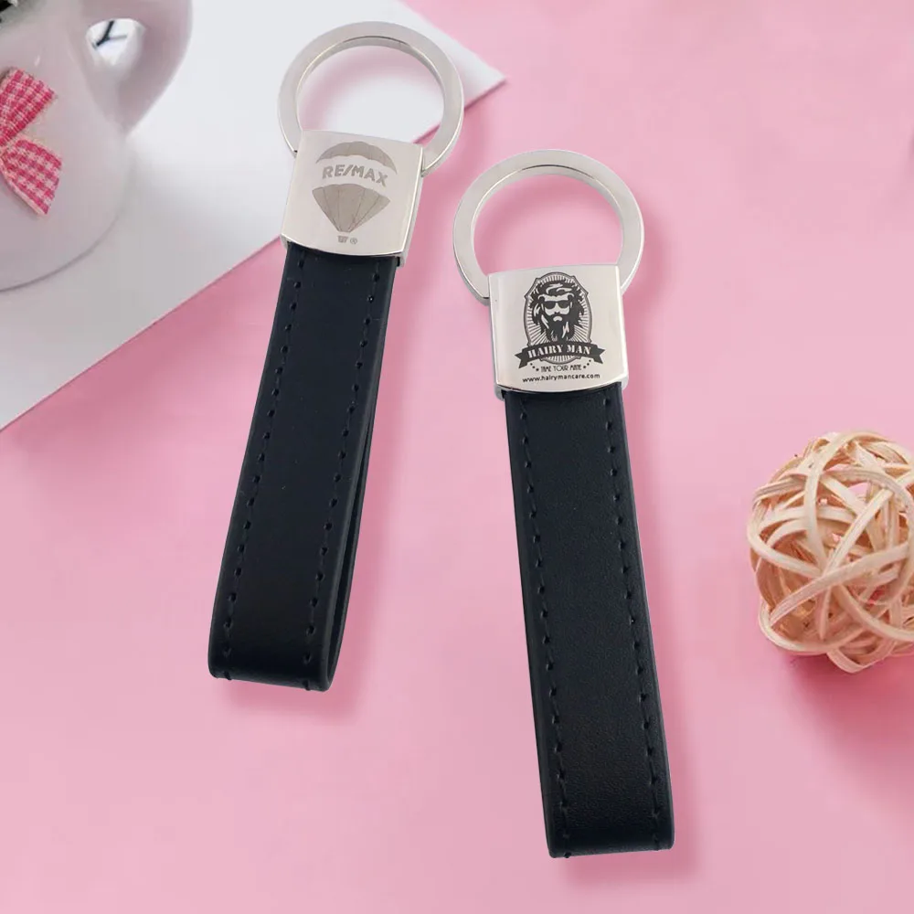 Manufacturer personalized sublimation blank leather keyring custom 3d logo cute animal letters metal leather key chain keychain