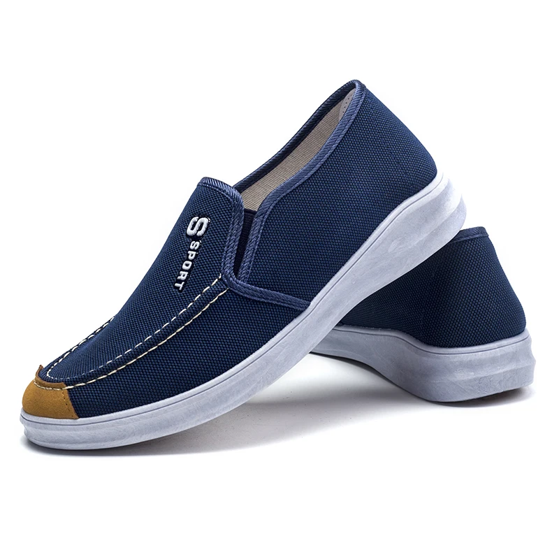 Летние мужские парусиновые туфли на заказ, джинсовые парусиновые туфли