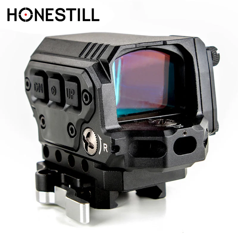 HONESTILL R1X Reflex Red Dot Sight  With IR Function For 20mm Picatinny Weaver Rail Scope QD Quick Release Mount
