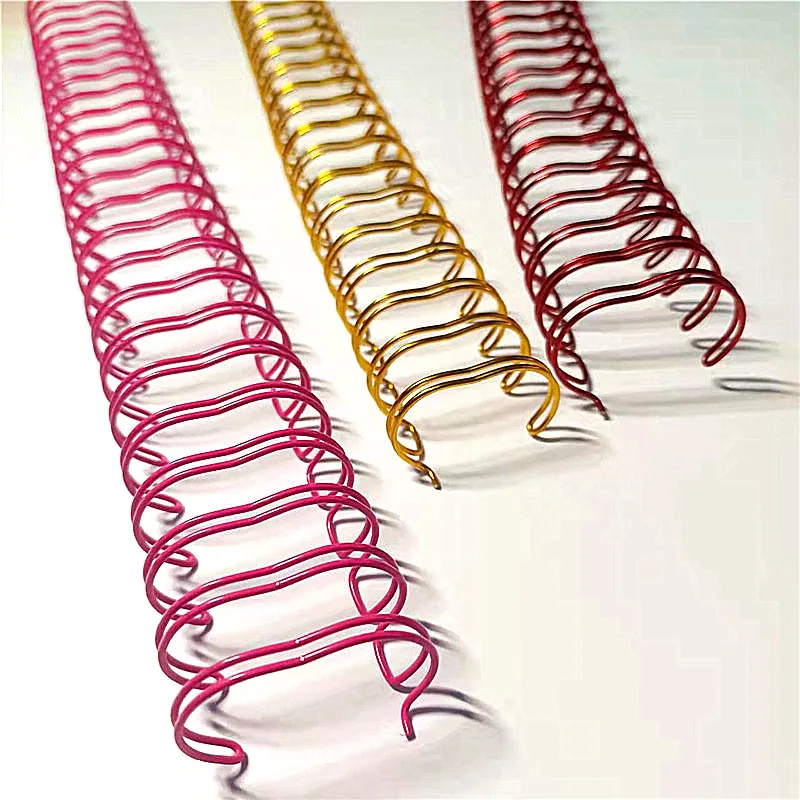 Double Loop Spiral Binding Wire Twin Ring Wire-O For Notebook Binding