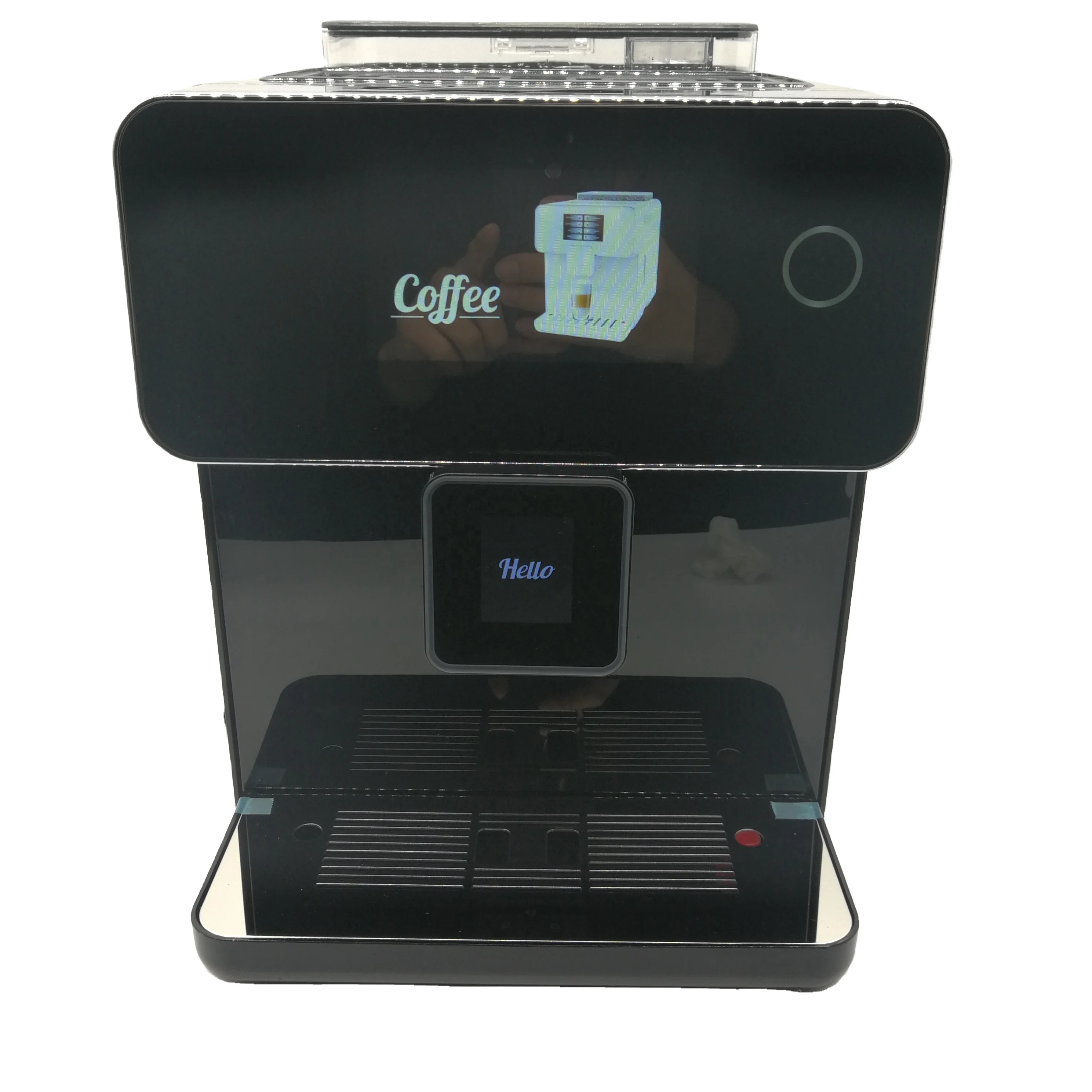 Fully automatic double touch screen expresso coffee machine commercial/home use with Italy pump 19bar