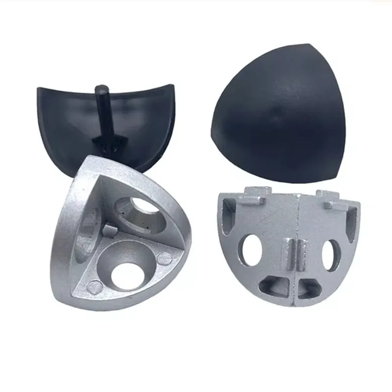 2020 3030 4040R 3D Angle Brackets R Arc Tee Corner Connector Round Angle Connecting 3 Way Corner Bracket for Aluminum Profile