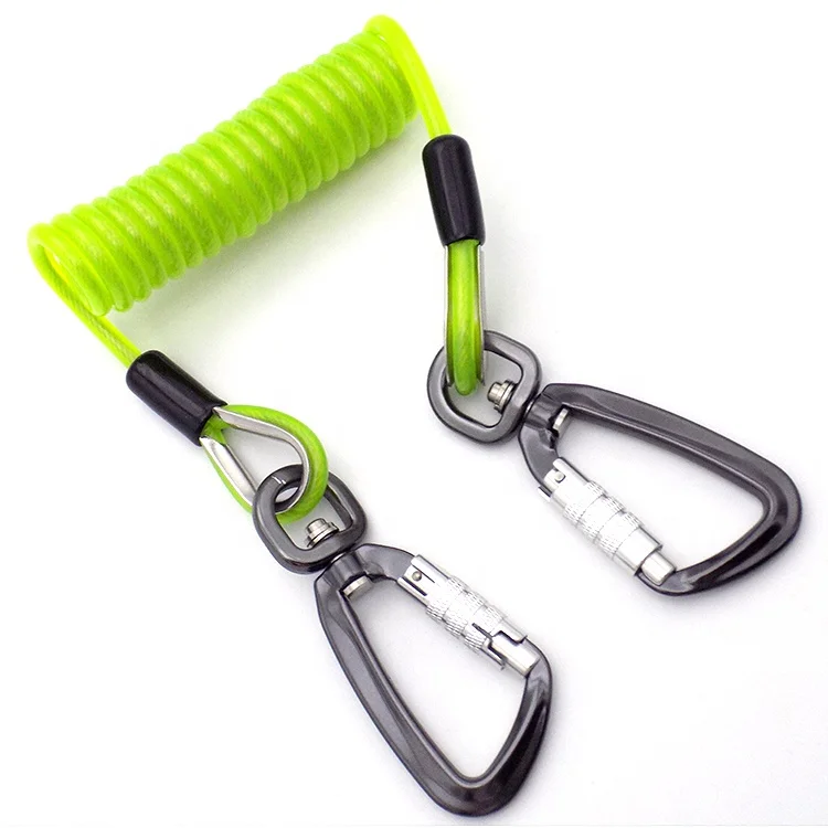 High quality custom flexible tool safety lanyard with carabiner