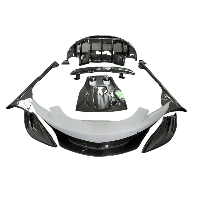 Carbon Fiber Body Kit Bumpers Side Skirts Wing and Hood For Mclaren 570/570s/540 upgrade 600LT