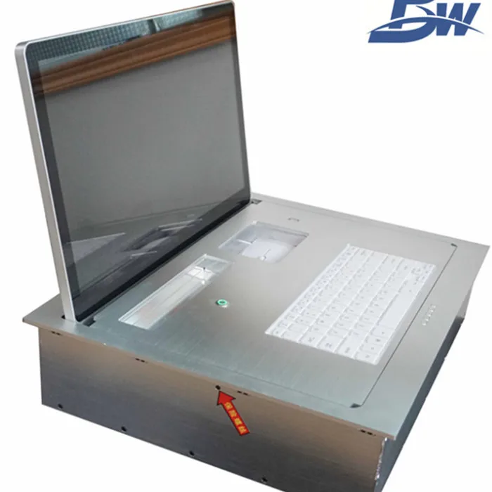 Furniture Conference System Remote Controlled Flip Up Motorized Lift Mechanism