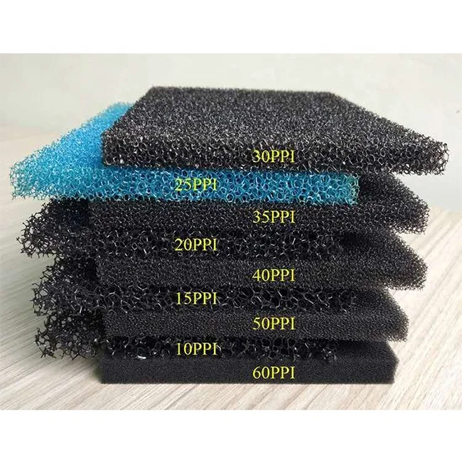 Губка для аквариумного фильтра для пруда, 20/30PPI 100X100X2/4/5 см