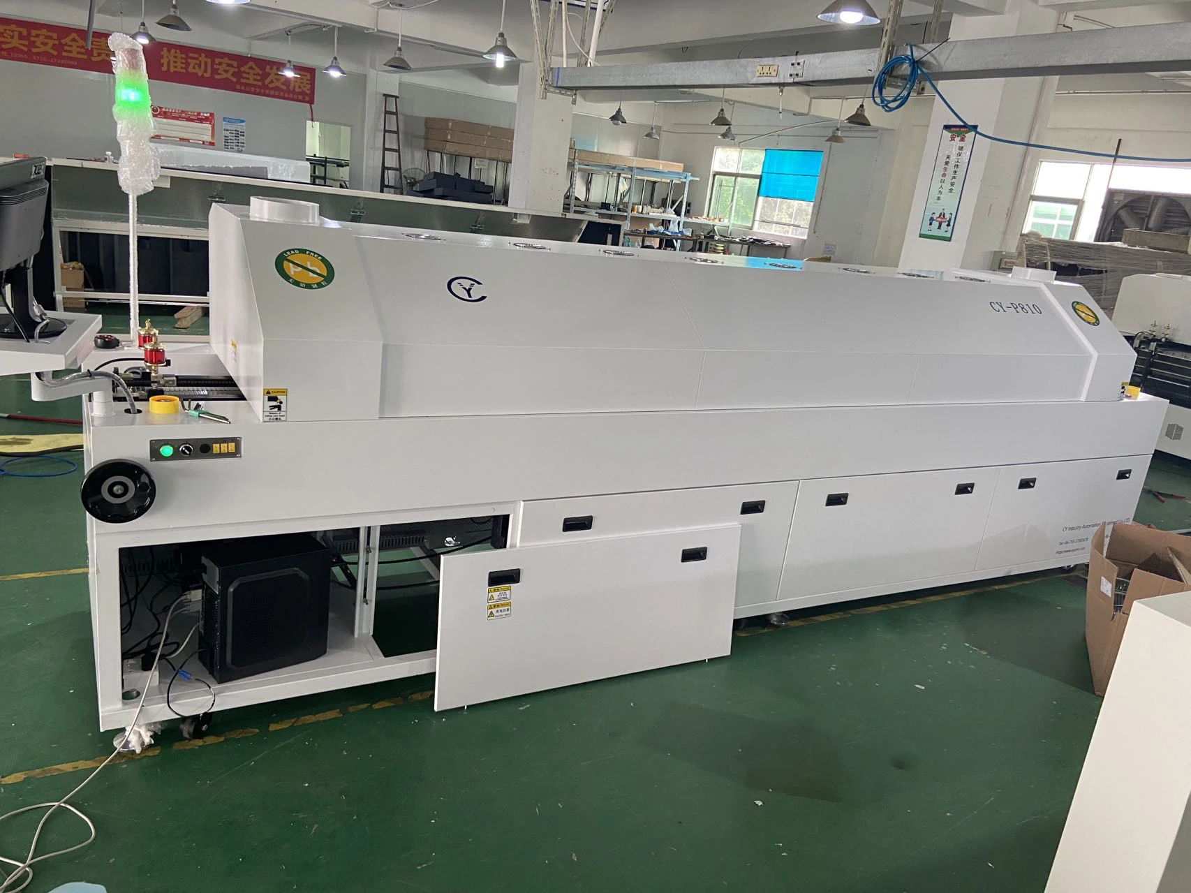 High repurchase rate CY Shenzhen Reflow Soldering Machine with Special width adjustment of double guide rail