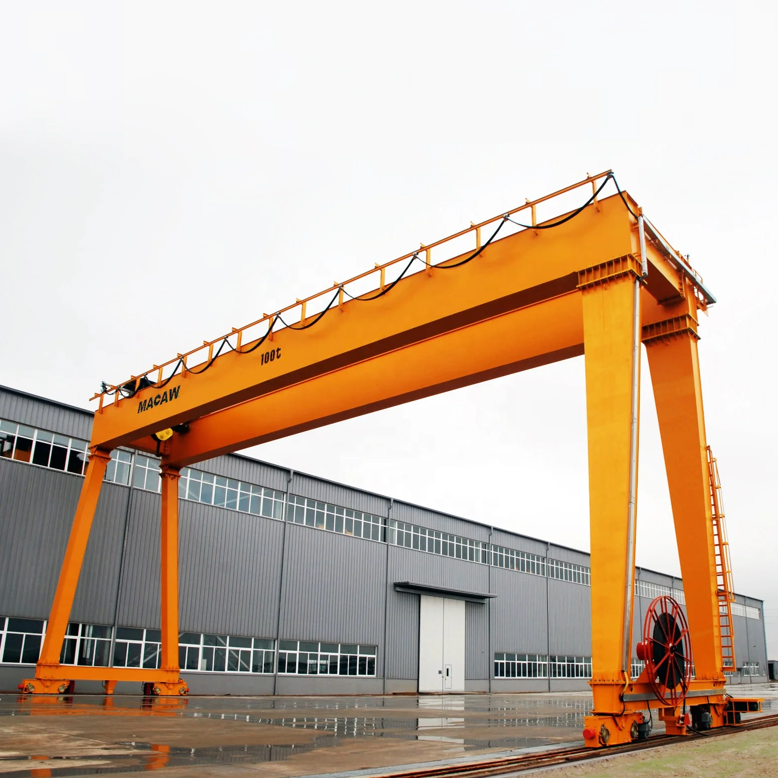 Marble cement  factory  used Cabin radio control crane  cantilever beam Double girder bridge  goliath  gantry crane 30 ton