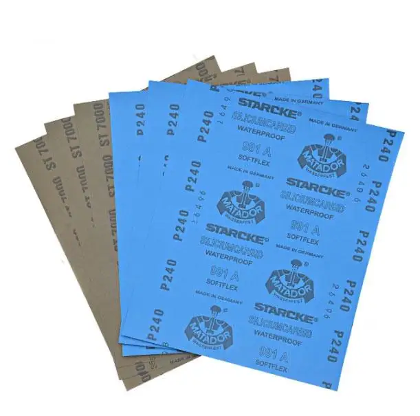 matador brand silicon carbide Sanding Paper 9*11 inch Waterproof Abrasive sandpaper sheet