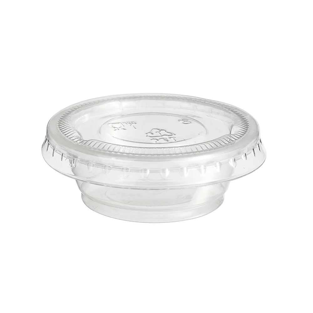 1 oz 2 oz 3 oz 4 oz 5.5 oz disposable sealable plastic jelly cup transparent ps pp sauce cup with lids
