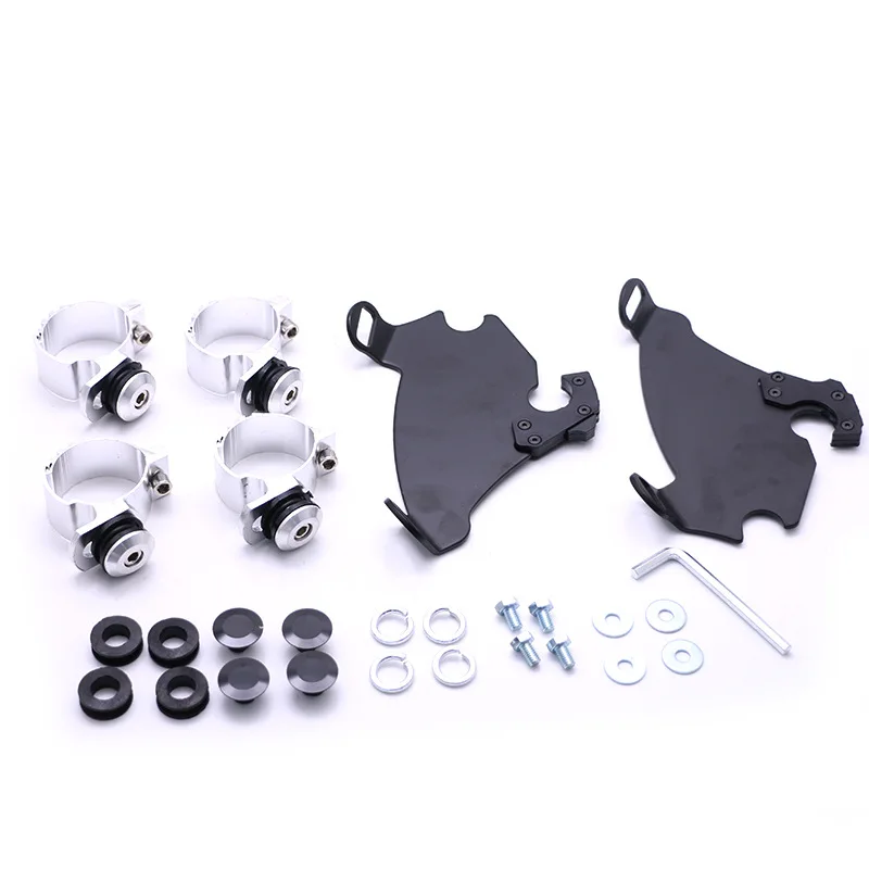 Motorcycle Windshield Windswcreen Fairing W/ Bracket Mounting Kit Fit For Harley Sportster XL 1988-2018