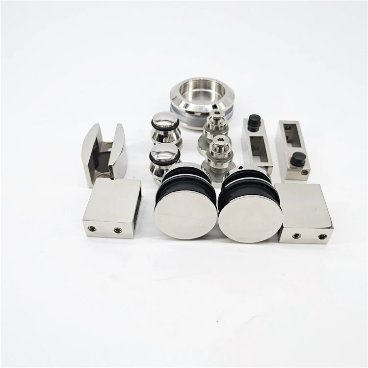 Factory direct frameless  shower cabin glass sliding door accessories