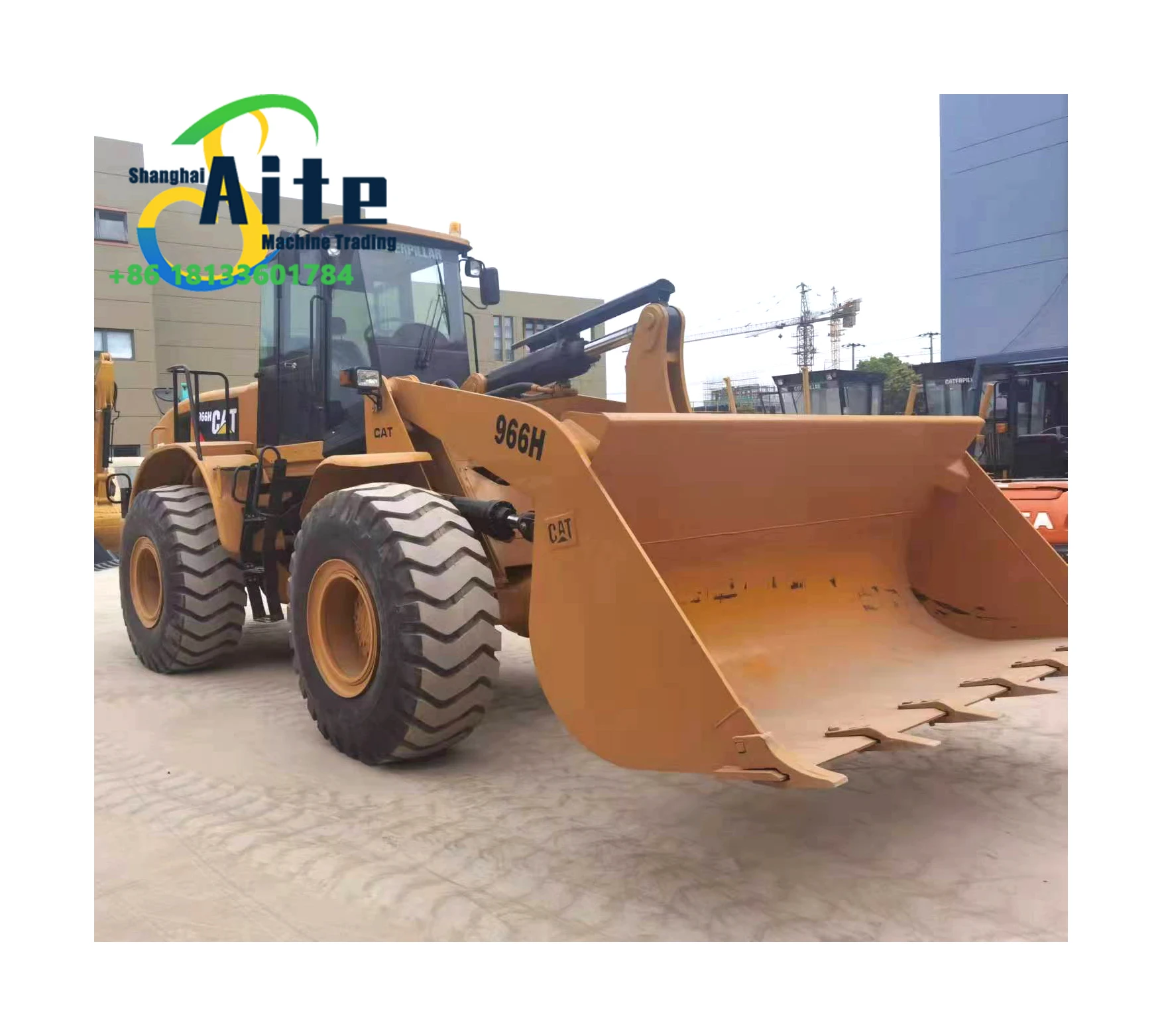 hydraulic diesel wheel loader used cat 966 950 front loading machine on sell