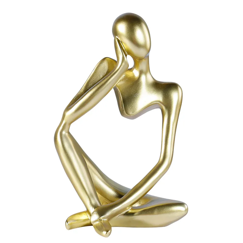 2022 HOT SELLING RESIN ARTIFICIAL SITTING THINKER LADY HOUSE TABLE DESK TOP DECORATIVE HOLIDAY GIVEAWAY STATUE SCULPTURE GIFT