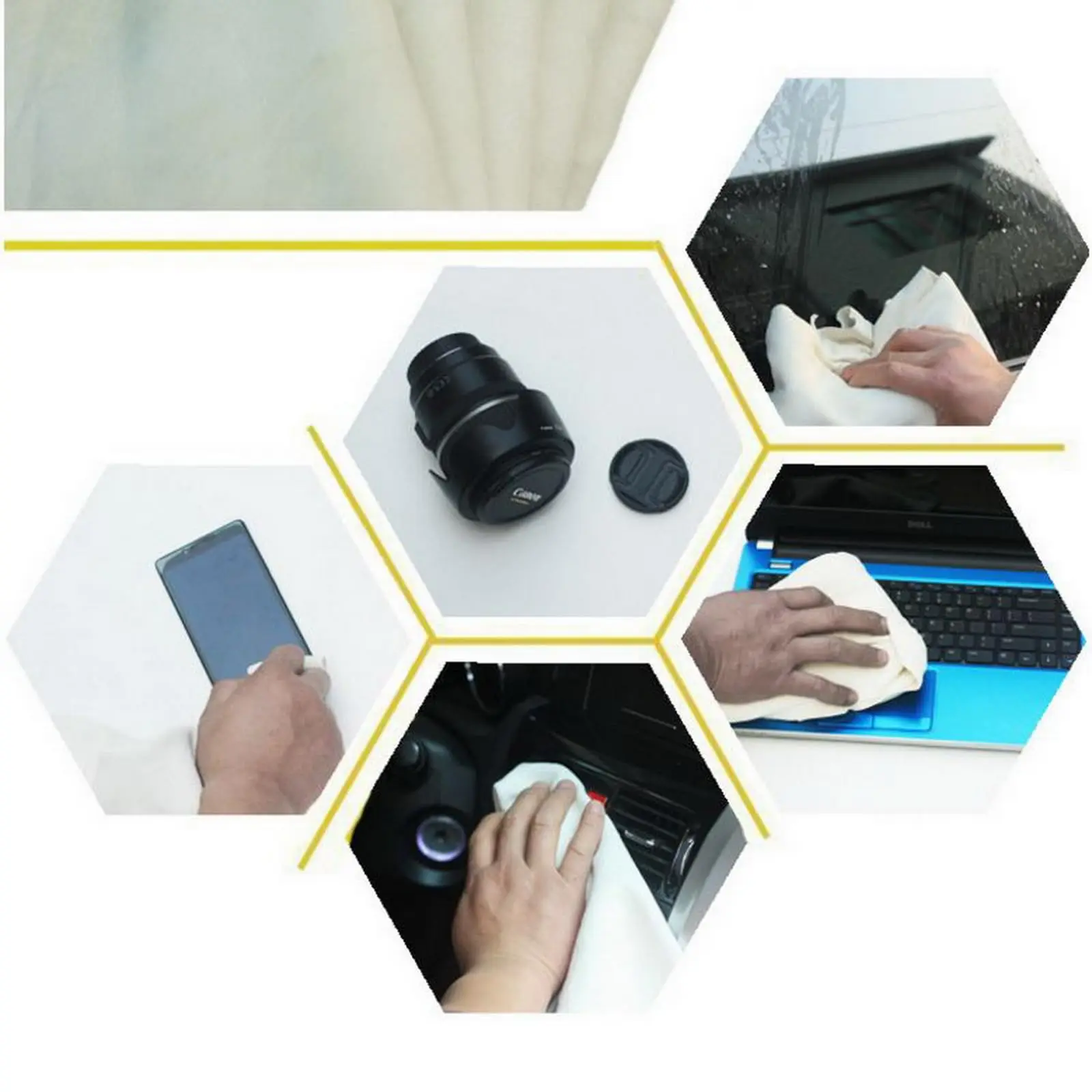 Synthetic Chamois Cloth for Car Towel Custom Leather Cleaning Cloths Personalized Your Brand Text Logo Drying Super Absorbent