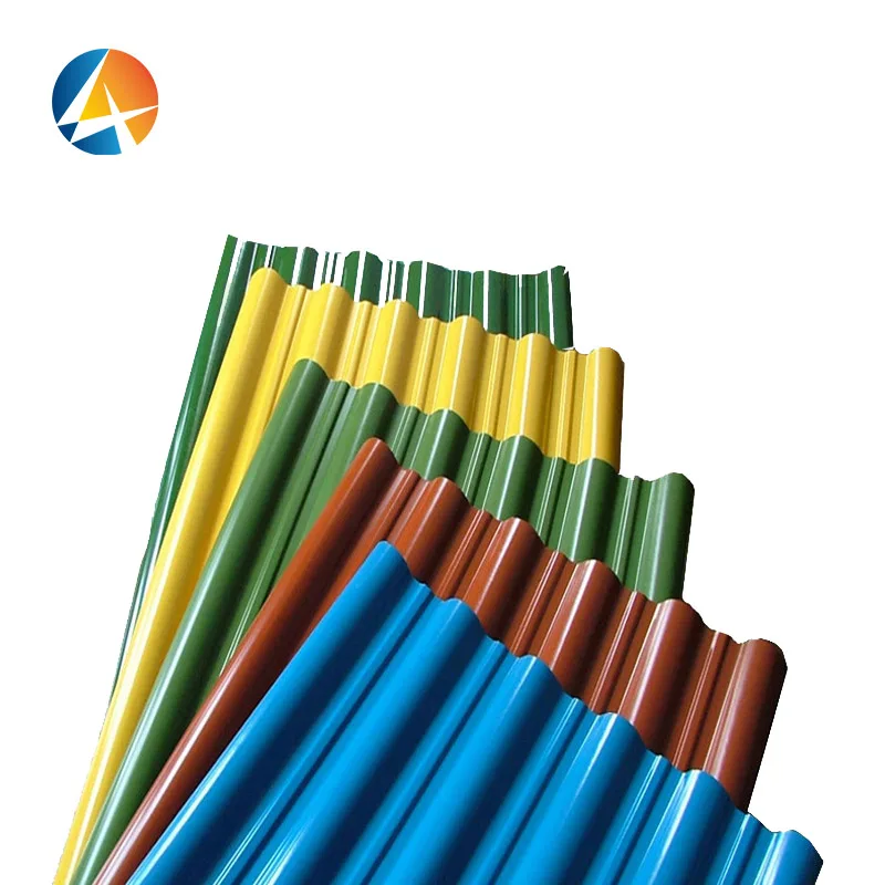 LUXI STEEL Anti-corrosion Building Mate Rail Colorful Coated Iron Steel Roofing Sheets factory price