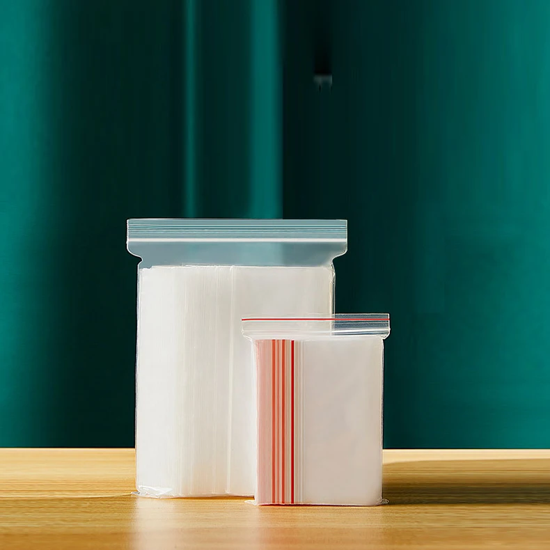 Transparent Pouch Waterproof And Moisture Proof zip Bags easy to instantly and securely self seal small for food lock bag