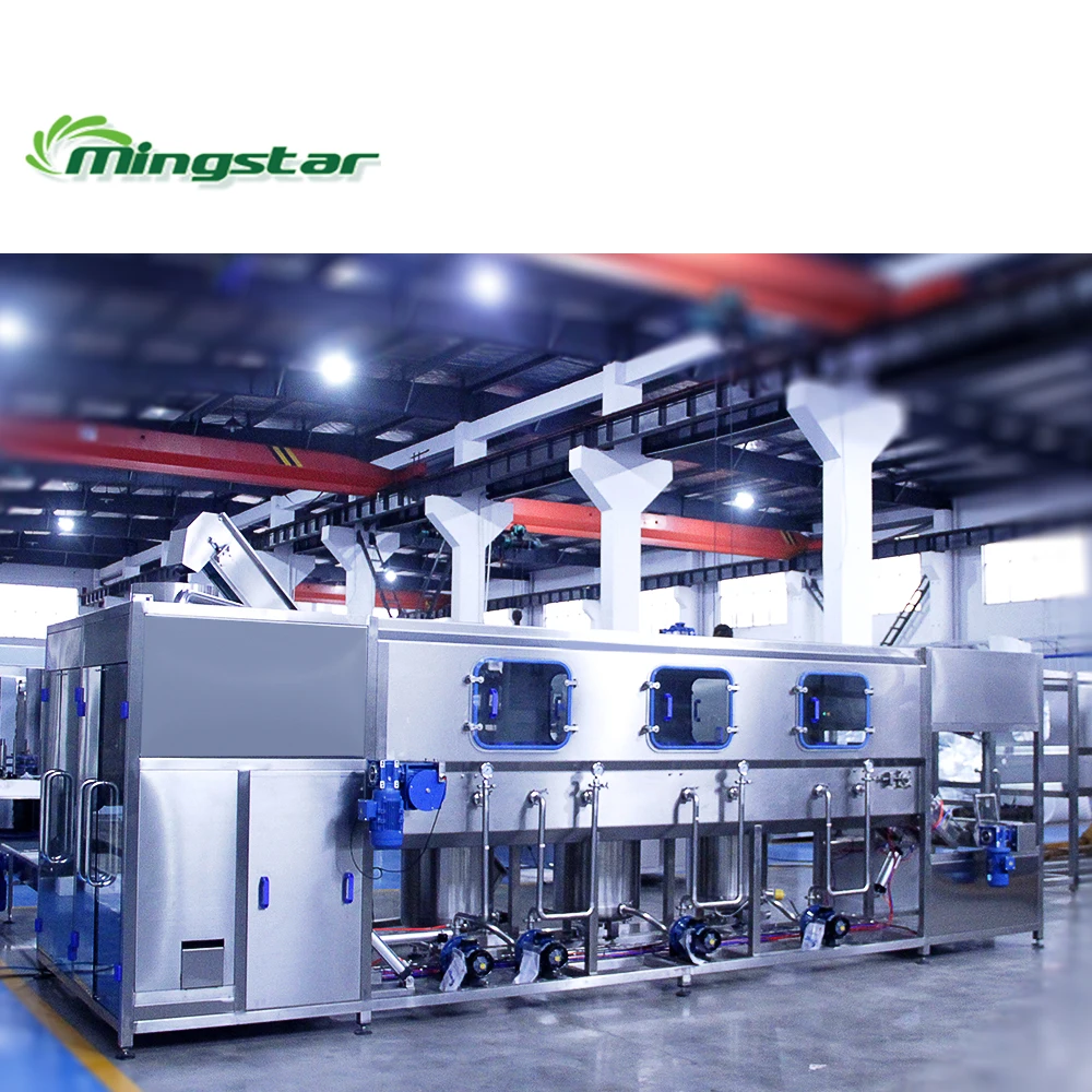 automatic bottling bucket water washing filling capping machine line 19 litre bottles 5 gallon machine