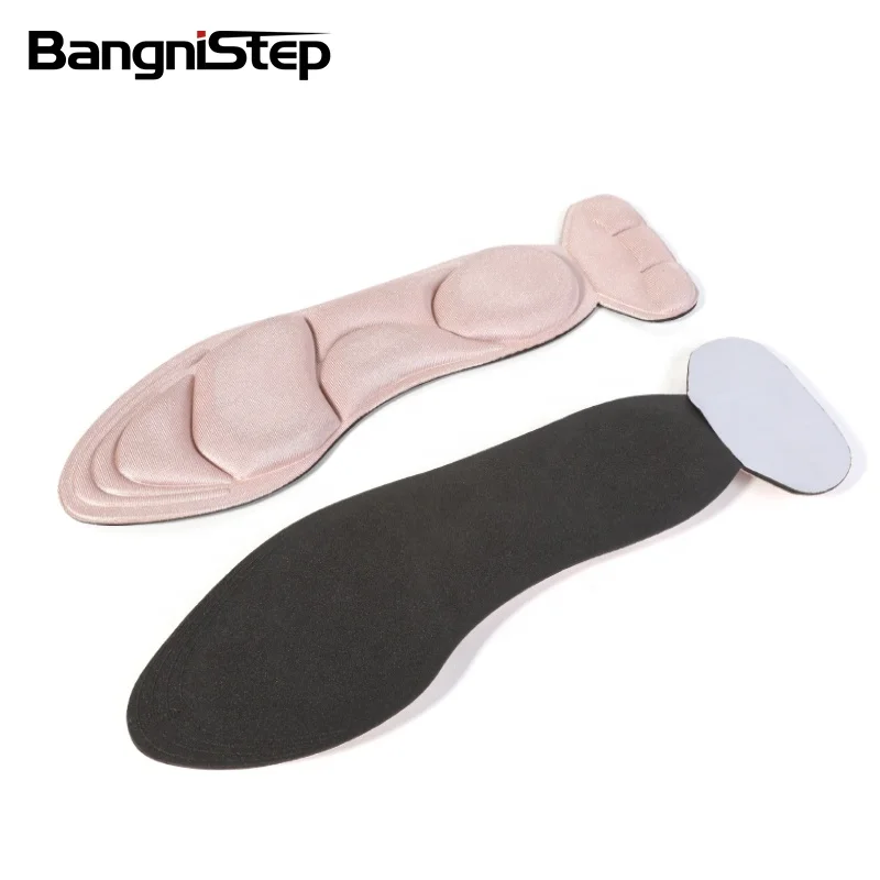  Bangnistep Мягкая стелька из пены с эффектом памяти Самоклеющиеся стельки свободного размера на высоком каблуке для