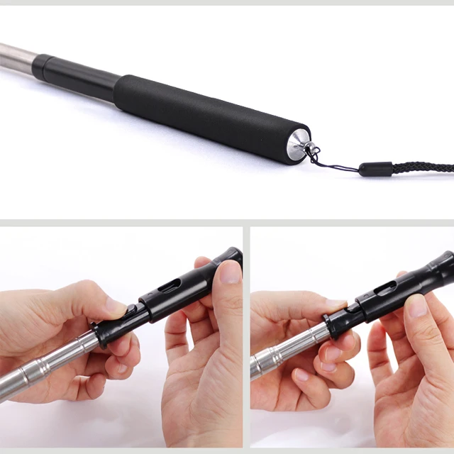 PVC Handle Stainless Quick Coupling Multi-function Telescopic Fork Pole