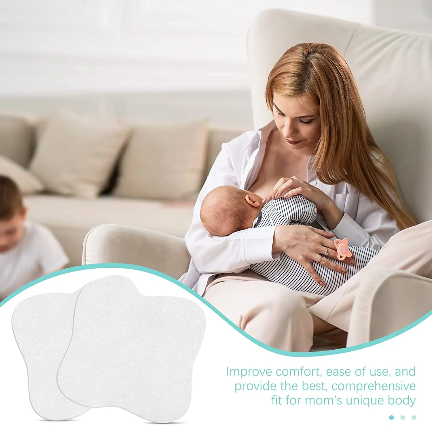 Hydrogel Nursing Breast Cooling Pads Women Disposable Pregnant Nipple Breast Cooling Pads Reusable Breast Pads Organic