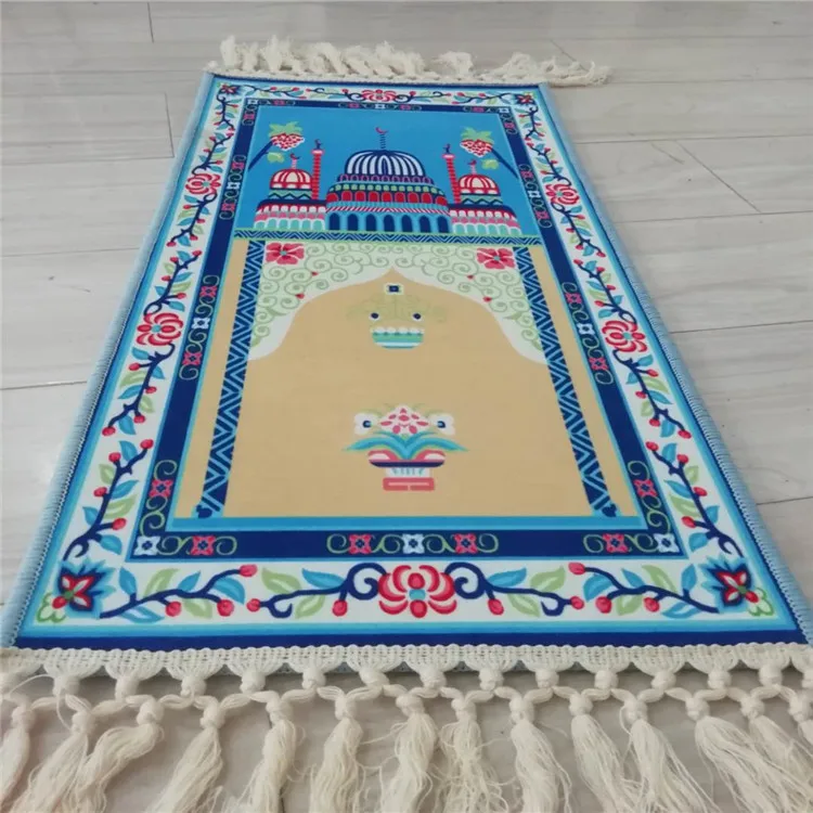 2020 new colorful design wholesale mini cheap kids muslim prayer mat