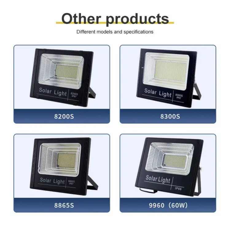 Outdoor Reflector Remote Control Solar Power Led Floodlight Panels For Garden Flood Light Spotlight 10W 15W 40W 60W 100W 200W