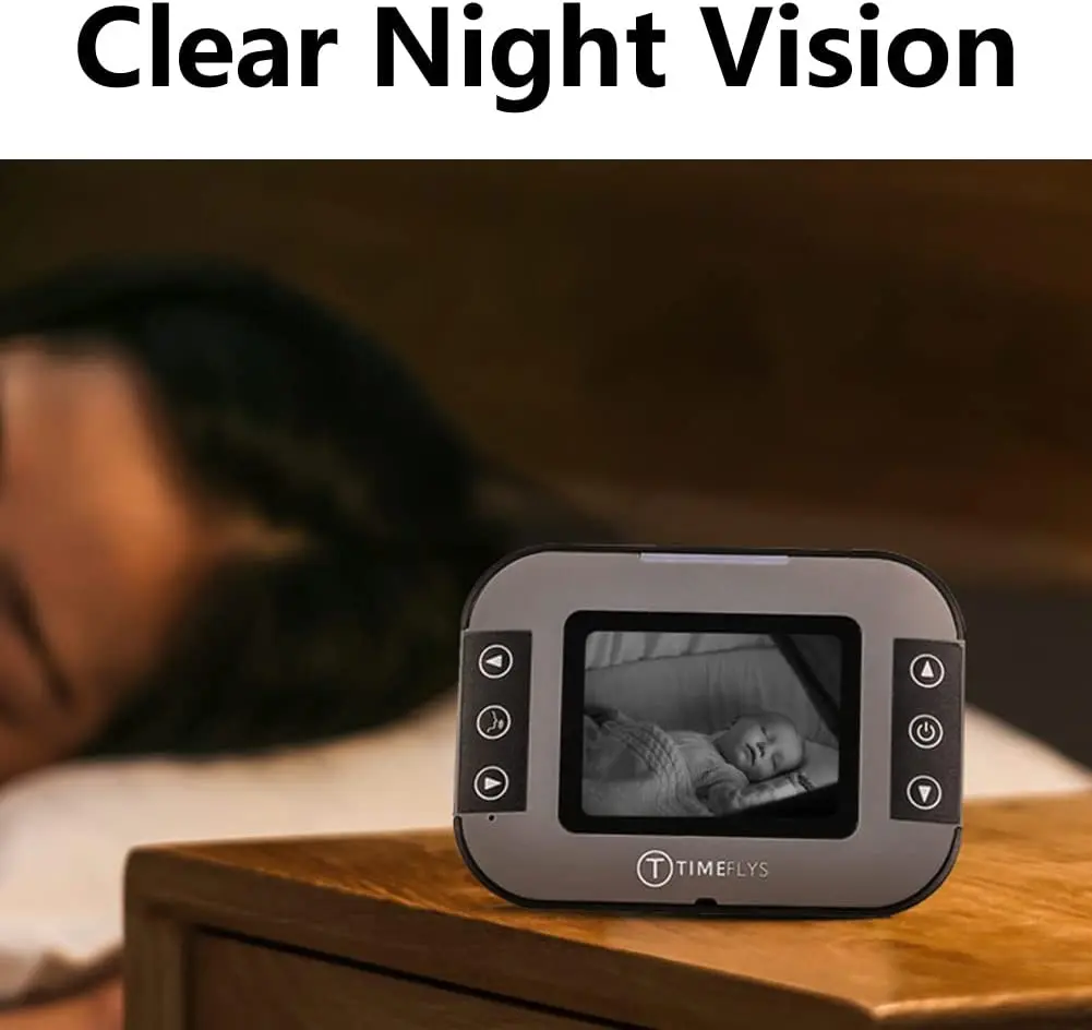 2,4 дюймов Two Way Talk видео радионяня с камерой и аудио двумя камерами, ночное виденье, контроль температуры, монитор для ребенка