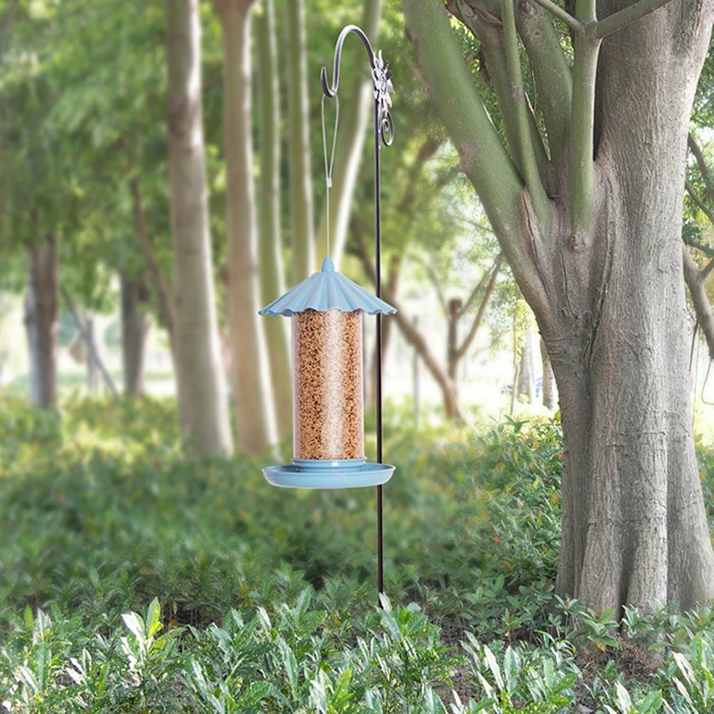 New Factory Custom OEM Outdoor Courtyard Garden Hanging Automatic Metal Hummingbird Seed Food Feeder Wild Bird Feeder