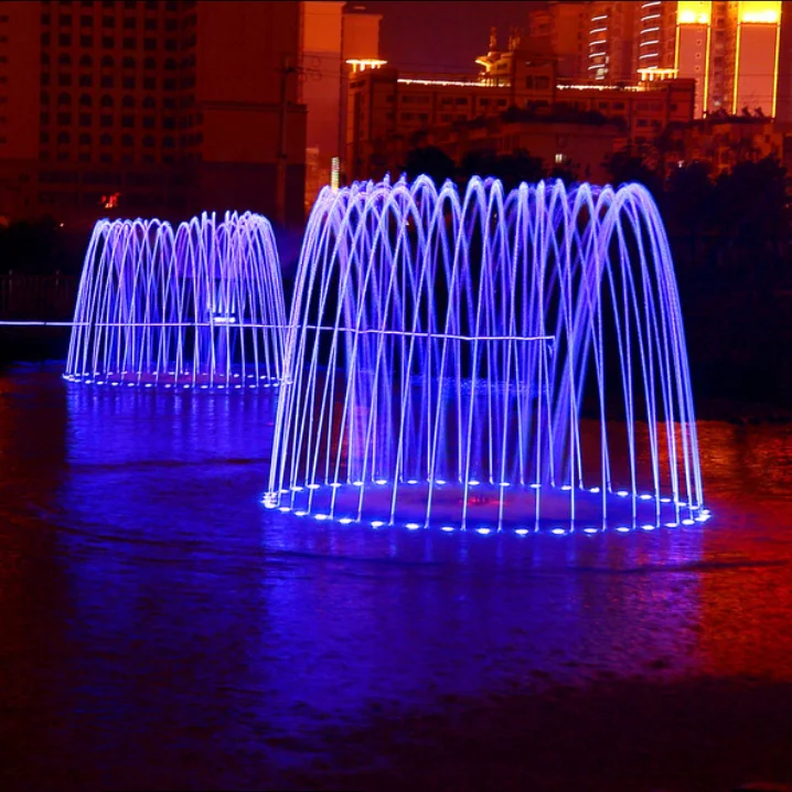 Outdoor Laminar Jet Music Water Fountains Jumping Cutting Fountain Jet