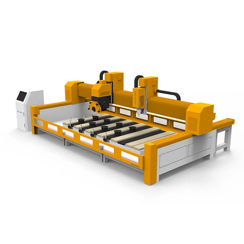 granite bridge saw 5 axis cnc carving marble granite stone machine