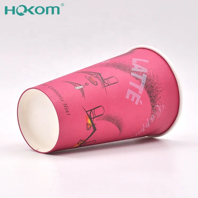 pe coated disposable 12oz paper cup blank for cold drink