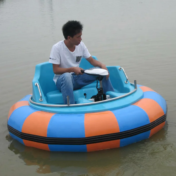 Бампер лодка waterplay ремесла аквапарк развлечения для детей и взрослых Электрический 2 человека красочный бампер аквапарка