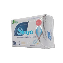Soft pure cotton 245mm menstrual pad feminine hygiene anion sanitary napkin
