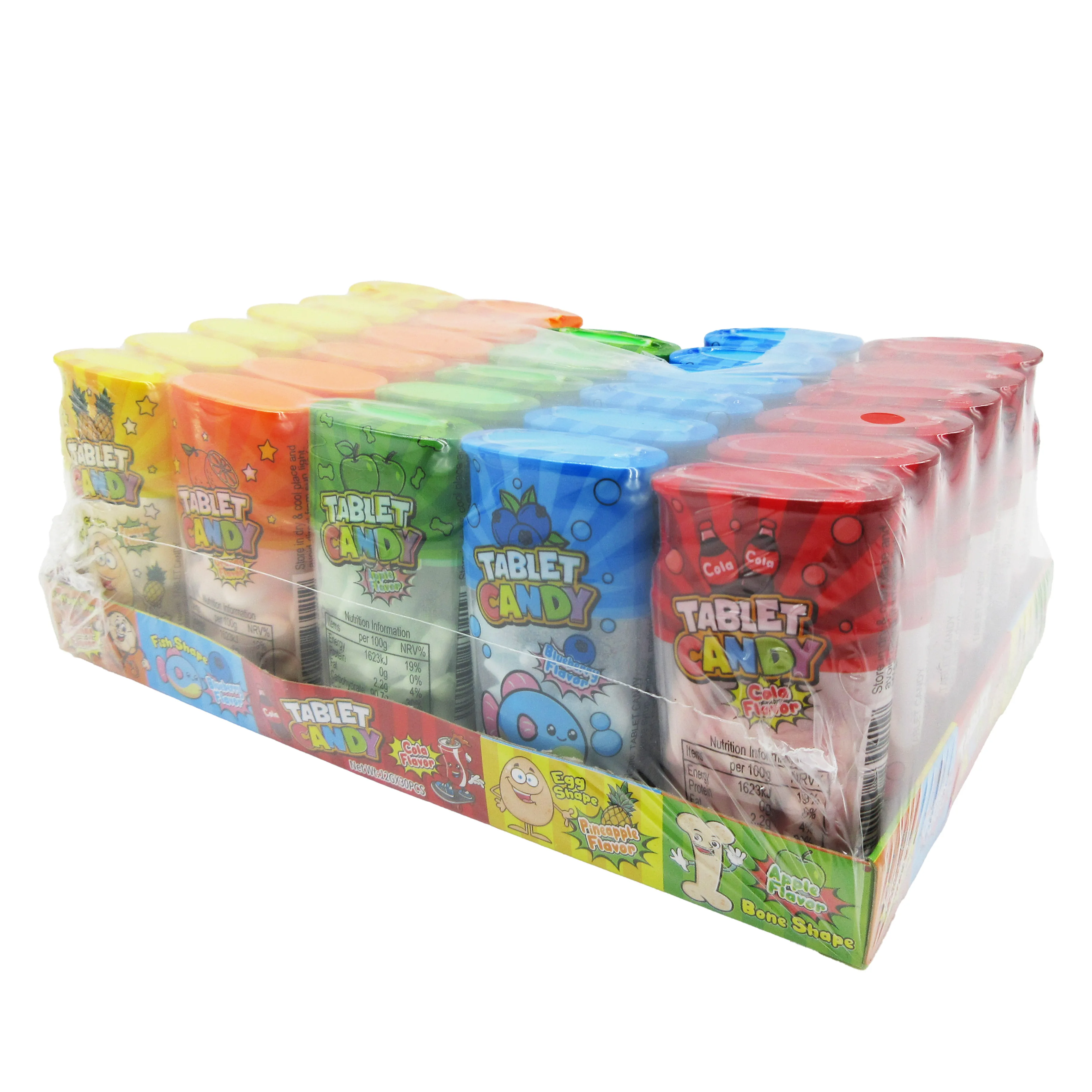 Cola fruit flavor assorted shapes Bottle sweet tablet pressed candy wholesalers