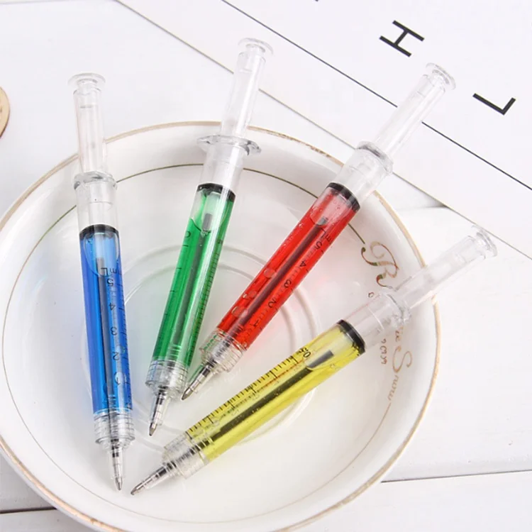 NPPL-010  syringe pen promotional gifts customized logo nurse pens syringe pens