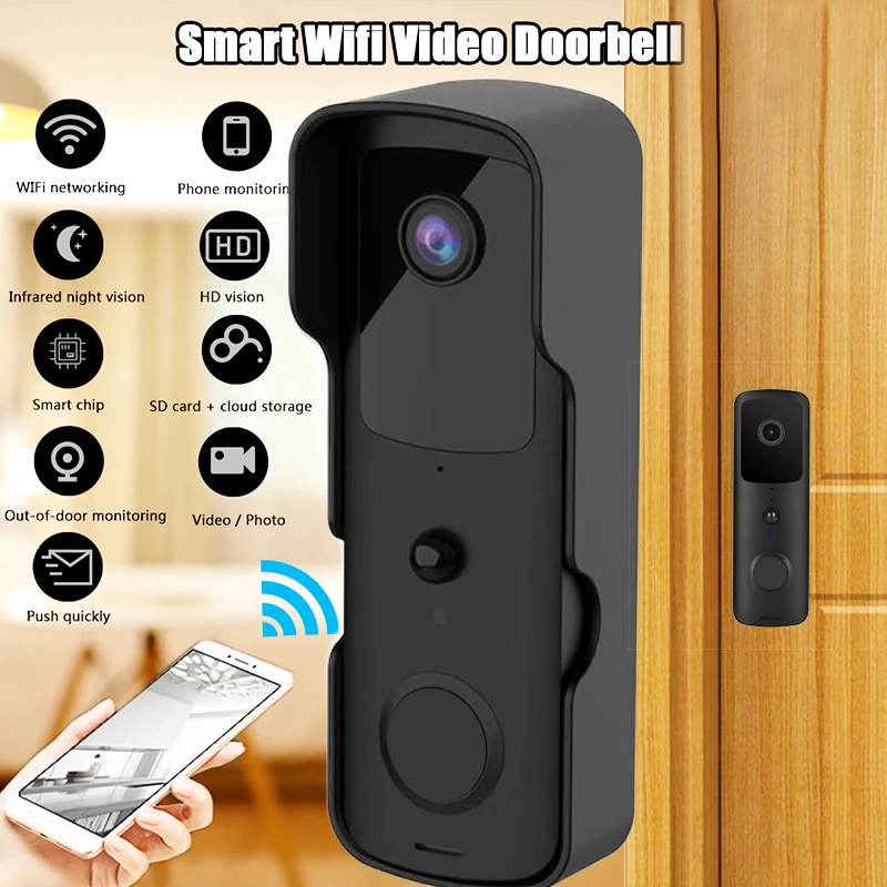 Waterproof Lower Power 1080p Smart Wifi Security Wireless Camera Ring video Doorbell Door Bell Camera
