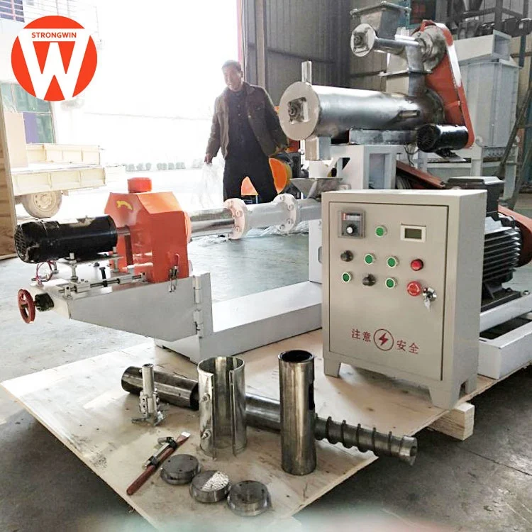 Strongwin fish food pellet extruder machine mini fish feed extruder machine factory