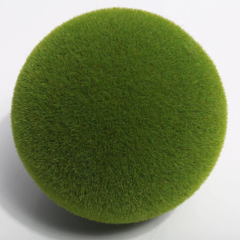 Wholesale artificial moss ball for garden decoration plastic grass ball with lower price