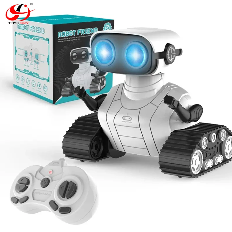Funny Rechargeable Humanoid Robot Intelligent China Wholesale Toy Kids Smart Robot toy with Music and LED Eyes Best Gift