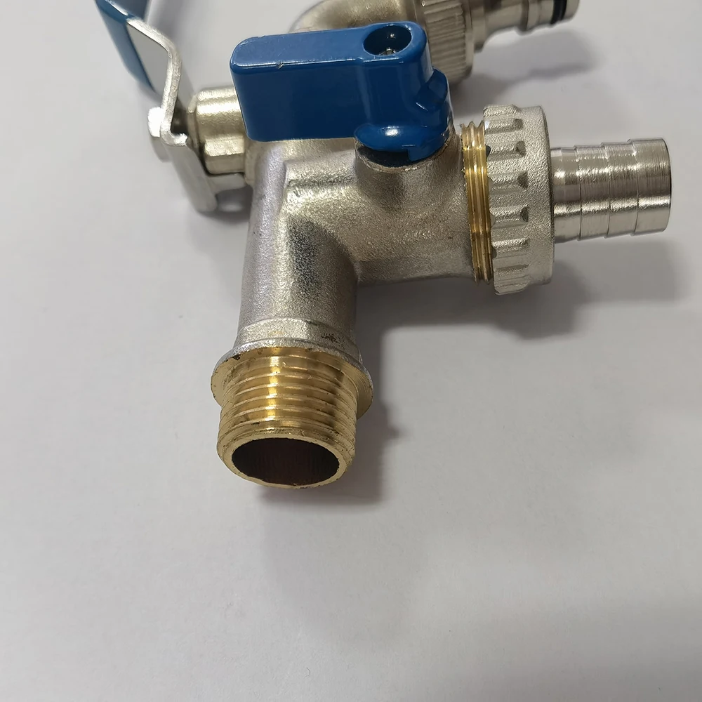 Garden hose tap two way  Brass ball valve bibcock with  fast hose connector