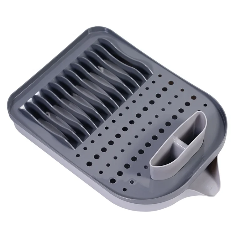 Hot Sale Plastic Dish Drainer Detachable PP Plastic Dish Drainer Rack With Drainboard Kitchen Dish Rack