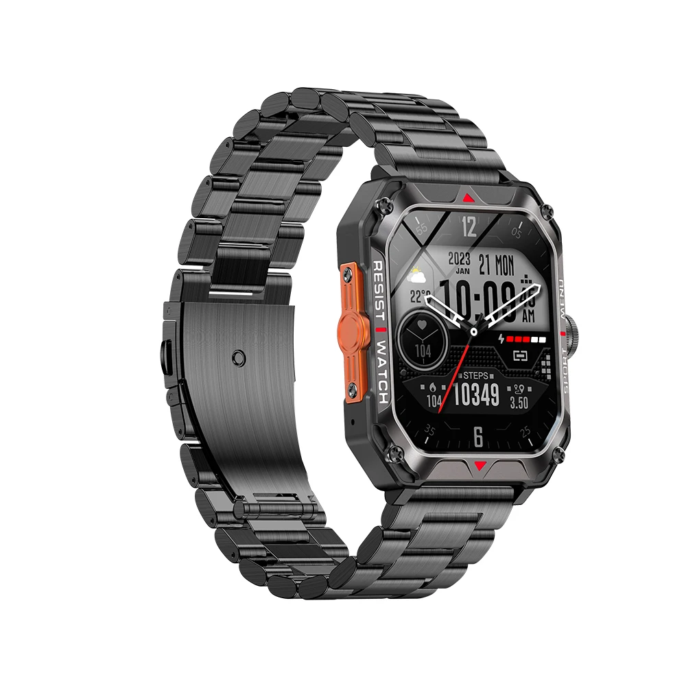 Smart Watch 400mah Large Battery Ip68 Men Outdoor Sports 2.02 Inch Big Screen Smart Watch